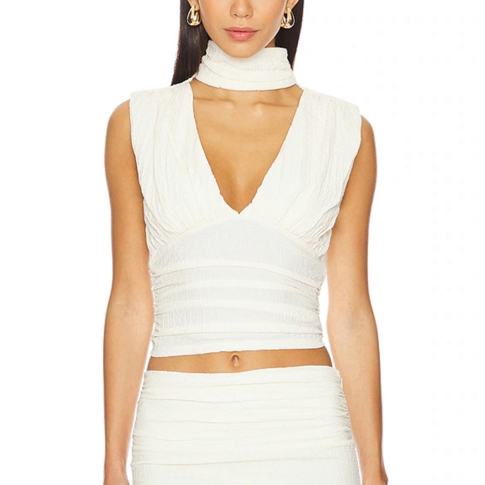 Vale Top in Light Cream